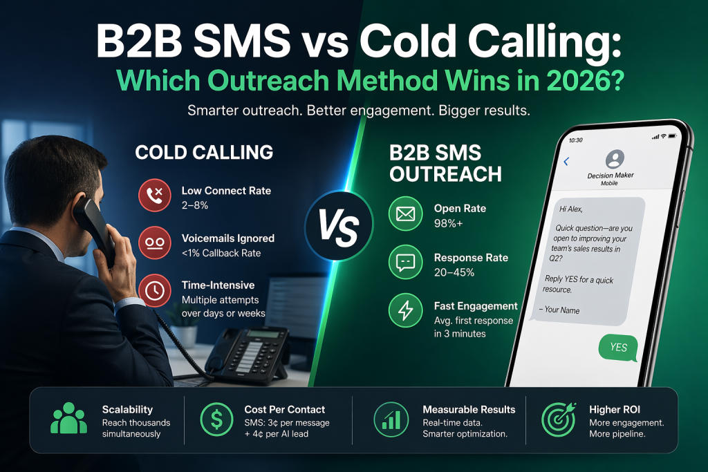 B2B SMS marketing platform comparison visual