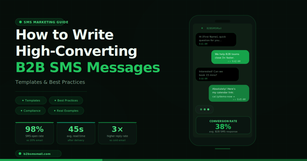 How to Write High-Converting B2B SMS Messages: Templates & Best Practices